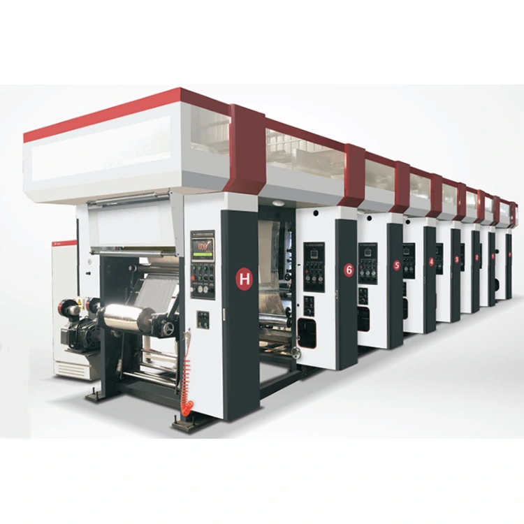 3-12 色コンピュータ化された自動輪転グラビア印刷機 3 つのベクトル モーター