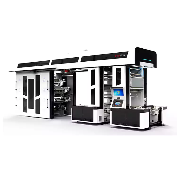 ショッピングバッグの印刷用にカスタマイズされた8色のフレキソ印刷機